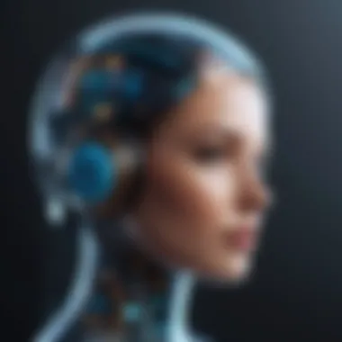 Advanced Features of AI Chat Apps A sleek interface of an AI chat application showcasing advanced features