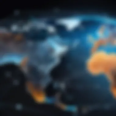 Global Reach in Bilingual Design A creative representation of global reach through interconnected digital networks
