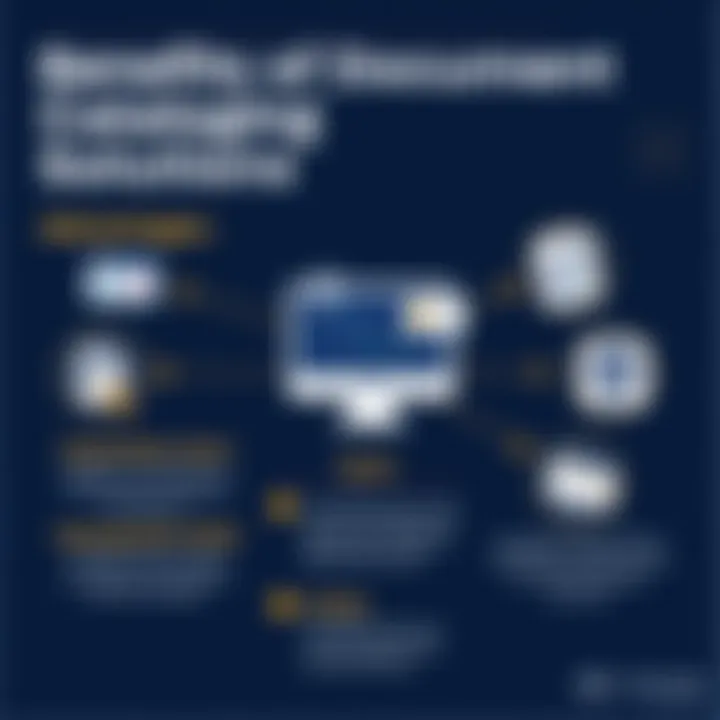 Infographic highlighting advantages of document cataloging solutions