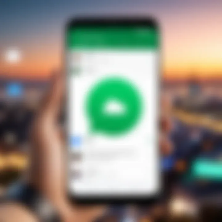 Messaging features of Hangouts app