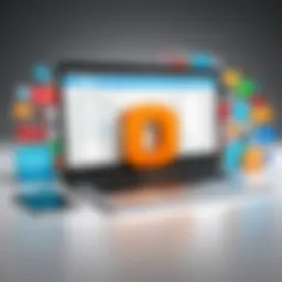 A visually striking representation of a unique domain name selection process.