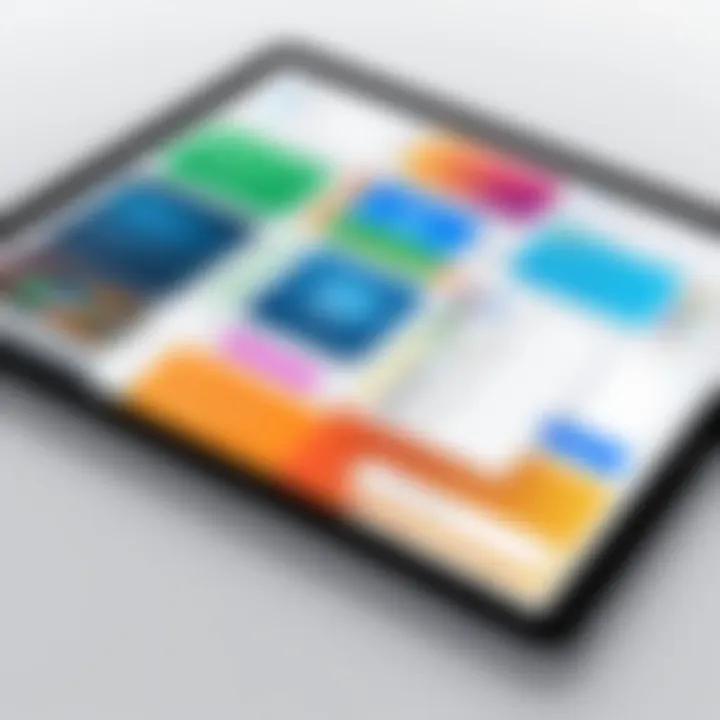 A close-up of iPad apps designed for productivity, highlighting essential tools for small businesses