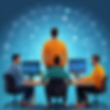 Team Dynamics in Low-Code Startups Infographic highlighting team dynamics in a low-code startup