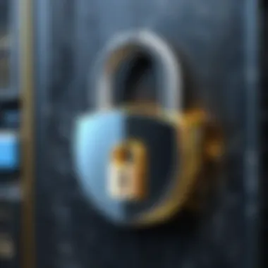 The Essence of Data Protection A digital lock symbolizing data protection