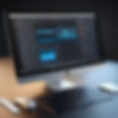 Intuitive Layout Tools in Apple Software User interface of Apple web design software showcasing intuitive layout tools