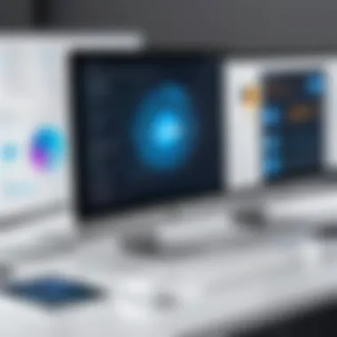 Representation of Job Management Software Features A visual representation of various job management software features.