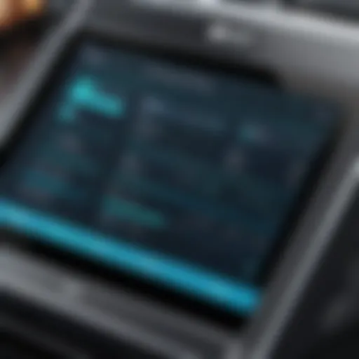 Interface of a modern gym POS system showcasing functionalities