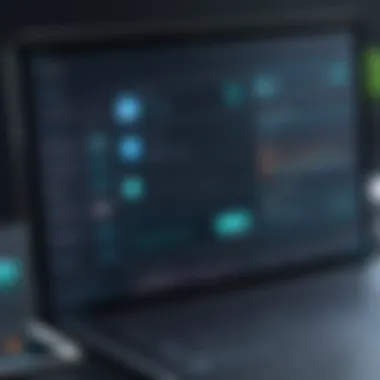 Digital Interface of Ledger Applications A digital interface showcasing ledger application features