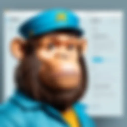 Visual representation of Mailchimp's interface showcasing training resources