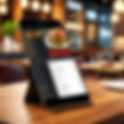 Mobile app interface showcasing restaurant menu