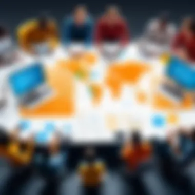 Collaboration in Open Source Campaign Software A diverse group collaborating on campaign software solutions