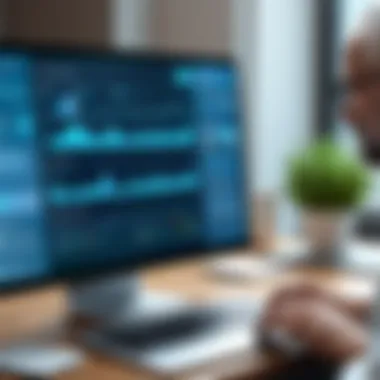 Innovative Patient Data Management in Hospice Software Secure software interface showcasing patient data management