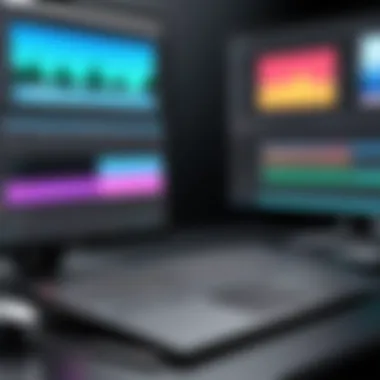 Comparison of video editing software interfaces