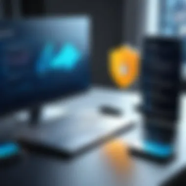 Security Protocols in Home Banking Graphic representation of security protocols in online banking
