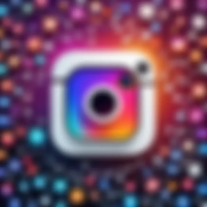 Collage of content creation tools specifically designed for Instagram, highlighting diverse features.
