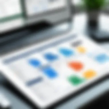 Project Planning Stages in Excel Visual representation of project planning stages in Excel