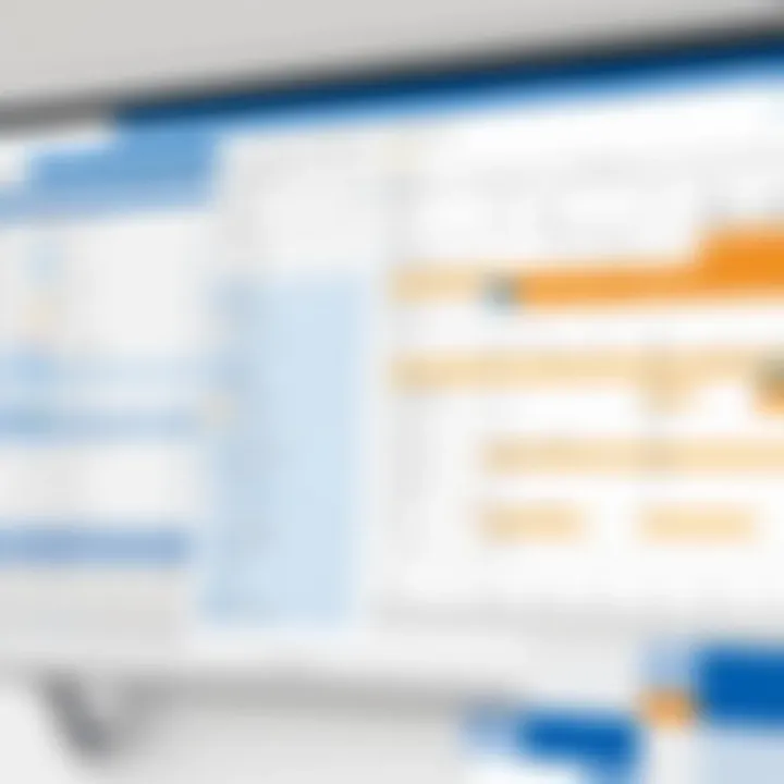 A visual representation of scheduling features in Microsoft Outlook, highlighting meeting invitations and calendar management.