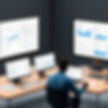 Illustration of Future Trends in Wireframing Software Future trends in app wireframing software illustrated