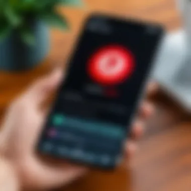 ExpressVPN Interface on a Mobile Device ExpressVPN interface on mobile device