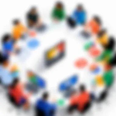Harnessing G Suite for Team Collaboration G Suite applications arranged in a collaborative workspace.