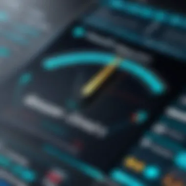 Graph representing performance measurement in ticketing tools