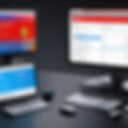 Visual representation of Quicken and Intuit comparison features