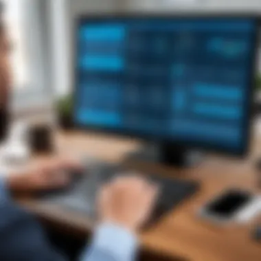 Exploring the User Interface of RingCentral MSI User interface of RingCentral MSI showcasing communication tools