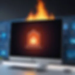 Visual representation of small business firewall architecture