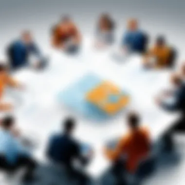 Team Collaboration for Subcontractors Subcontractor collaborating with team members on a project