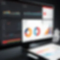 Visual representation of SugarCRM dashboard showcasing its features
