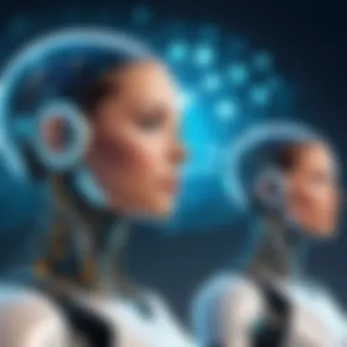 Future of Communication with AI A conceptual image showcasing the future of communication through AI.