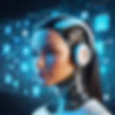 Industries Utilizing AI Chat Applications A visual depiction of various industries utilizing AI chat applications.