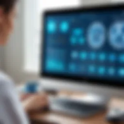 Digital interface showcasing EHR integration with telehealth services