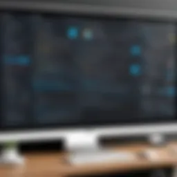 Illustration representing the integration of SCORM within the Blackboard platform.