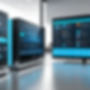 CMS Integration with Digital Signage Hardware Illustration depicting integration of CMS with digital signage hardware