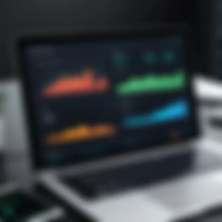 Dashboard layout showcasing diverse portfolio types