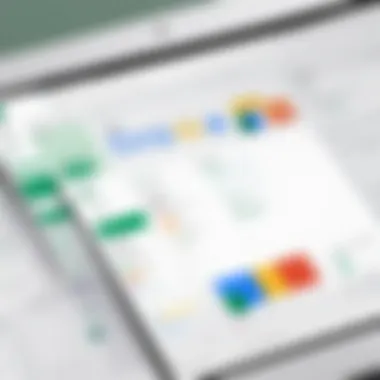 Exploring Google Sheets Interface Overview of Google Sheets interface showcasing various functions