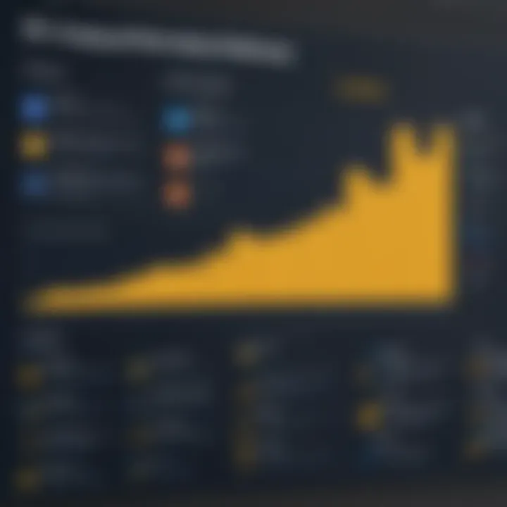 A chart depicting implementation strategies for KPIs in Power BI