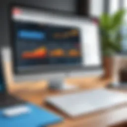 An overview of Quicken Basic's dashboard showcasing financial metrics