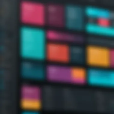 Customization Options in Canva Customization options available in Canva for Gantt chart elements like colors and fonts.