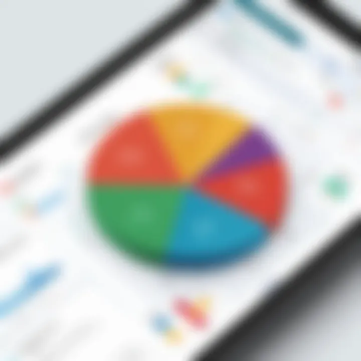 Graph depicting expense tracking capabilities of Zoho Expense